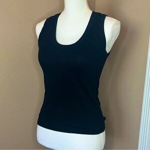 Plain black tank top